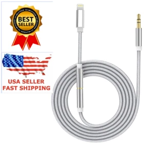 3PCS 3-in-1 Apple to 3.5mm Aux Cord for iPhone Charging Port, Audio Aux Cable - Photo 1 sur 9