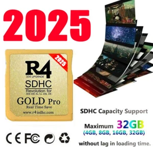 2025 R4 Gold Pro SDHC for DS/3DS/2DS Revolution Cartridge 32G Card+ 999 Game DE - Bild 1 von 8