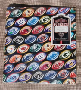 Binder Set NFL 3 Ring Binder with Pen Stamp Stickers Folders Pouch NEW FOOTBALL - Picture 1 of 13