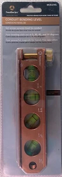 Southwire MCBLEVEL 6in. Conduit Bending Level w/ Magnets - Image 1 of 1