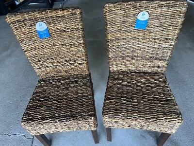 International Caravan Gaby Woven Banana Dining Chair - Brown (Each Cost $116) - Image 1 of 4