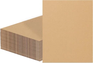 Confezione 60 Fogli Cartone Ondulato 8X10 Pollici, Inserto Cartoncino Piatto Spessore 2Mm - Foto 1 di 12