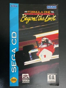 Formel 1 Weltmeisterschaft Beyond The Limit SEGA CD nur Bedienungsanleitung - Bild 1 von 3