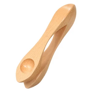 Wooden Musical Spoon Folk Percussion Instrument Natural Wood Folk Sound E5H1 - Picture 1 of 7