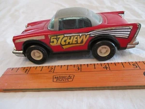 Vintage 1957 Chevy Toy Car Plastic Buddy L . Hard Tires. China. - Picture 1 of 13