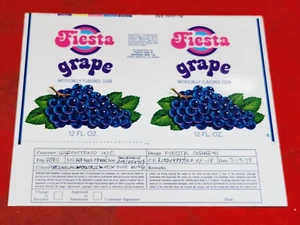 rare CONTINENTAL CAN flat FIESTA GRAPE SODA DR PEPPER  APPROVAL 1978 8w5 - Picture 1 of 7
