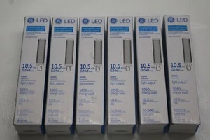 6x Pack Lot GE LED Bulbs LED11G24D-H/835 10.5W G24d Base 3500K 2 Pin CFL Socket - Picture 1 of 4