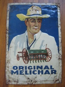 Original Melichar Grain Drill Metal Sign  - Picture 1 of 5