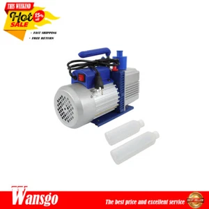 110V 9.6 CFM 1 HP Single-Stage Rotary Vane HVAC Air Vacuum Pump - Picture 1 of 15