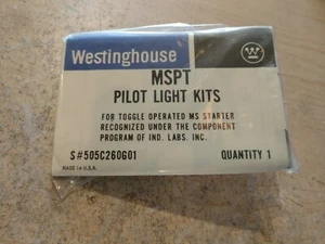 NUEVO KIT DE LUCES WESTINGHOUSE MSPT RED PILOT - CUTLER-HAMMER 505C260G01 - Imagen 1 de 2