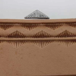 Estampilla de borde triángulo de amanecer de acero inoxidable Craftplus (herramienta de cuero) - Imagen 1 de 4