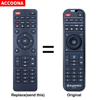 TCNOUMT For SuperBox Remote Control Bluetooth Voice Control for S5 Max, S6 Max, Elite