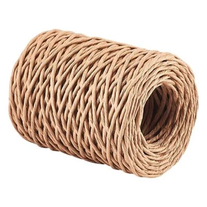 CHGCRAFT 2mm 164ft(50m) Floral Iron Bind Stem Wire Paper Wrapped Light Brown - Picture 1 of 7