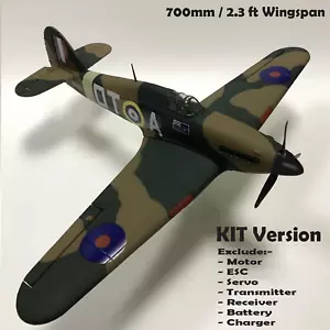 RC Airplane KIT Hawker Hurricane Mk 1A Aircraft Fighter DIY Warbird WW II Model - Picture 1 of 15