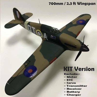 RC Airplane KIT Hawker Hurricane Mk 1A Aircraft Fighter DIY Warbird WW II Model - Image 1 of 4