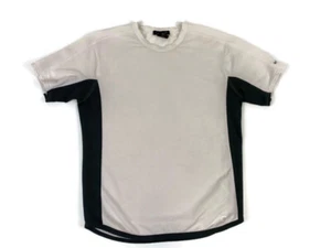 Nike Sphere Short Sleeve Shirt Athletic White Black Stretch Men’s Size L - Picture 1 of 10
