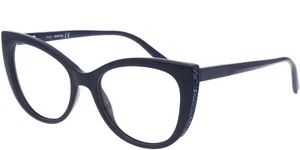 Marco redondo de gafas Swarovski SK5291 azul oscuro 090 ojo de gato 53-18-140 SW5291 - Imagen 1 de 2