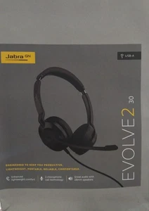 Jabra GN EVOLUTION2 30 USB-A léger, technologie d'appel 2 microphones excellent son - Photo 1/1