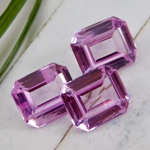 Certified 21.10 Ct Natural Emerald Pink Sapphire–Stunning Loose Gems Ceylon Lot - Picture 1 of 6