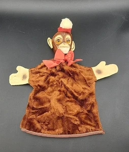 VINTAGE JOCKO THE MONKEY HAND PUPPET Steiff 1950 9"X 10"  - Picture 1 of 6