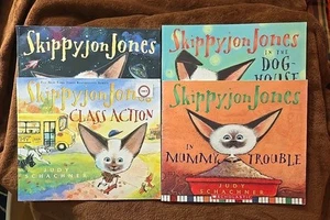 Lot 4 Skippy Jon Jones Books, Judy Schachner SPICE, ACTION, MUMMY, DOGHOUSE97 - Imagen 1 de 6