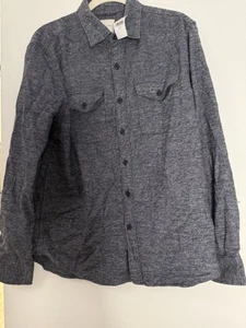 NWT Mens American Eagle Grey Button up Size Medium - Picture 1 of 5