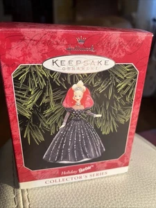 Adorno de Barbie Hallmark Holiday #6 en serie de coleccionistas 1998 en caja - Imagen 1 de 6