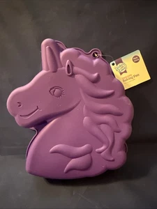 Unicorn Nonstick Silicone Cake Pan ~Baked With Love ~ Microwave & Oven Safe - Picture 1 of 3