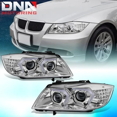 Faros proyectores señal conmutada LED DRL para BMW E90 serie 3 sedán 05-08 Foto 1 de 4