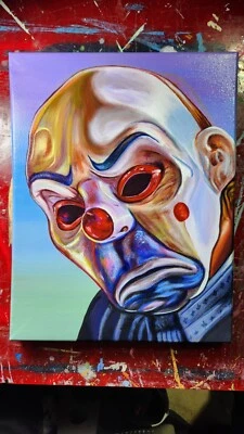 Heath Ledger в маске Джокер реализм акриловая картина (Темный рыцарь) 11 «x 14» - Изображение 1 из 4