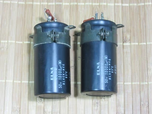 PIONEER QX-747 QUADRAPHONIC RECEIVER PARTS: POWER SUPPLY ELECTROLYTIC CAPACITORS - Picture 1 of 2