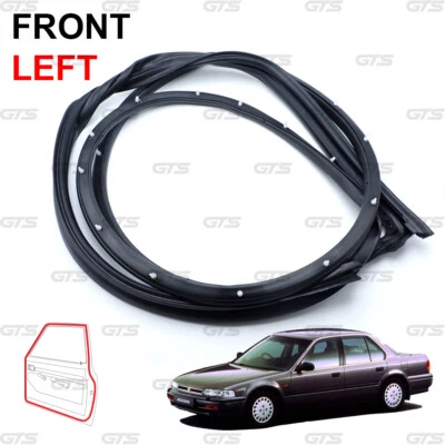 Front Lh Doors Seal Rubber Weatherstrip For Honda Accord Sedan 1990 1993 Foto 1 de 4