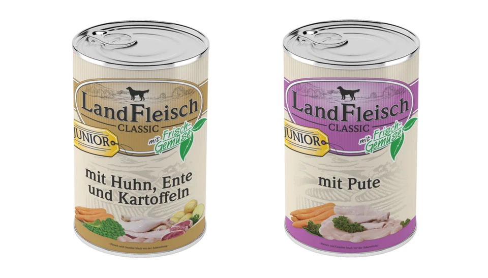 Landfleisch Classic Junior | Nassfutter Mix | 12x 400g - Bild 1 von 1