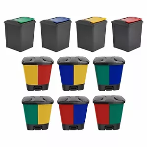 Pattumiera plastica 37L/50L rifiuti cucina giardino ufficio - Foto 1 di 94