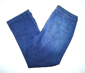 Pantalones de mezclilla para mujer NY&C con curvas tiro bajo corte bota elástico 10 azul medio desvanecido - Imagen 1 de 7
