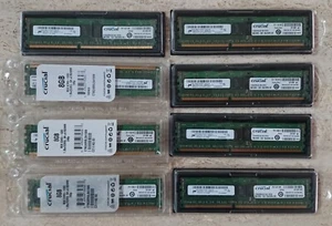Crucial RAM 64GB (8 X 8GB) DIMM DDR3-1333MHz PC3-10600 - Photo 1/4