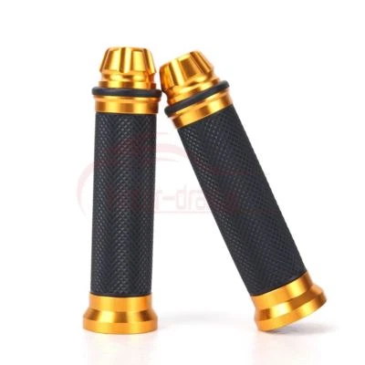 Motorcycle Hand Grips Rubber 7/8 22mm Handlebar For Honda Suzuki Kawasaki Yamaha - Image 1 of 4