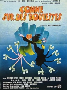 Roller Skates COMME SUR DES ROULETTES Nina Companeez FRENCH POSTER 24x32 PELIZZA - Picture 1 of 1