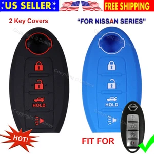 Silicone Protective Rubber Keyless Remote Cover Case Smart Shell for Nissan Key - Picture 1 of 4