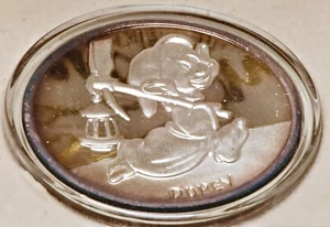 Moneda Disney Blancanieves-Dopey 1987 1 oz .999 50 aniversario con certificado de autenticidad - Imagen 1 de 3