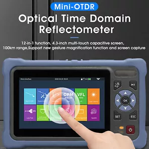 OTDR Fiber Optic Tester 4.3in Screen 5m To 100km 1310nm 1550nm OTDR Tester W/FC♬ - Picture 1 of 12