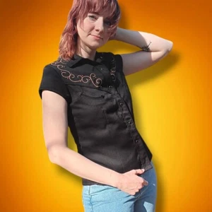 Vintage Scully embroidered vest - Picture 1 of 4