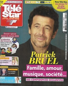 TELE STAR n°2407 19/11/2022 Patrick Bruel/ Coupe du monde/ Frégé/ Smet/ Chabat - Imagen 1 de 5