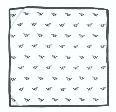 New Authentic Paper Planes Roc Nation Paper Planes Gray Handkerchief Flag - Image 1 of 2