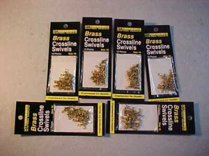 72 NEW ht brass   3 Way Swivels Size 10  - Picture 1 of 4