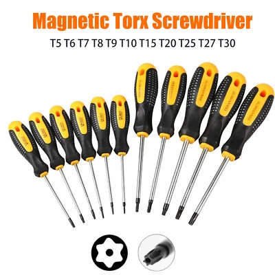 1PC Tamperproof TORX Magnetic Screwdriver Star T5-T30 Torx Drive NEW - Imagen 1 de 4