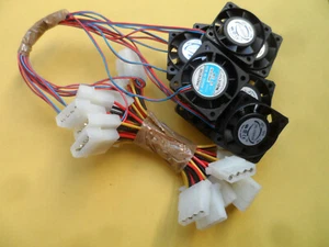 10pcs 40 x 40 x 12mm 12VDC Innovative CPU Cooling Fan Duel Connector - Picture 1 of 7