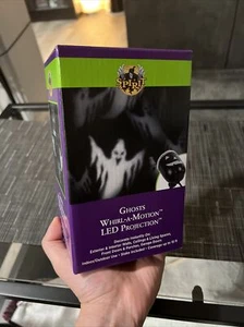 Spirit Halloween LED Lightshow Projection Whirl-A-Motion White Ghosts Covers 15' - Picture 1 of 3