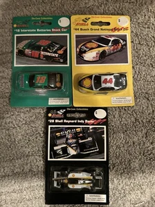 VTG 1996 Shell Motorsports Die-Cast Collectibles Set of 3 #44 #28 #18 New Seal - Picture 1 of 7