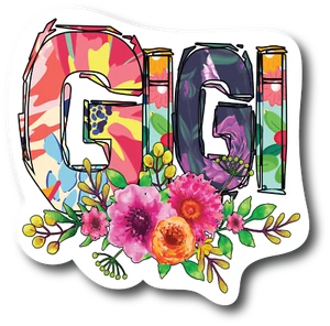 Imán de refrigerador floral GiGi de 4,5 pulgadas imanes divertidos PM836 - Imagen 1 de 3
